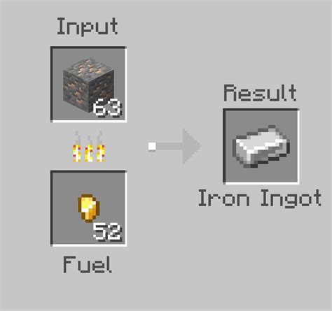 In bedrock Minecraft you can use gold nuggets as fuel, it takes about ...