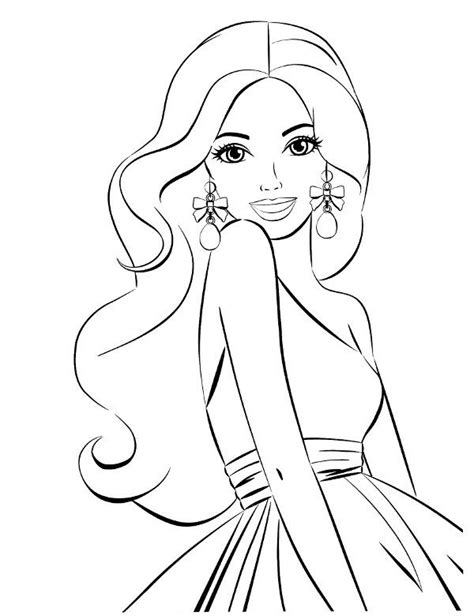 Barbie Head Coloring Pages at GetDrawings | Free download