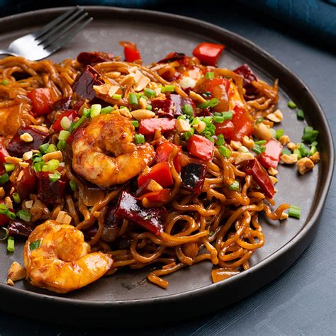 Spicy Kung Pao Prawn Noodles | Marion's Kitchen