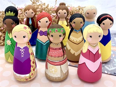 Tall princess peg dolls – Artofit