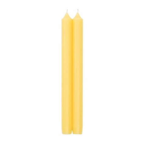 Caspari Straight Taper 10" Candles in Yellow - 12 Candles Per Box – Caspari