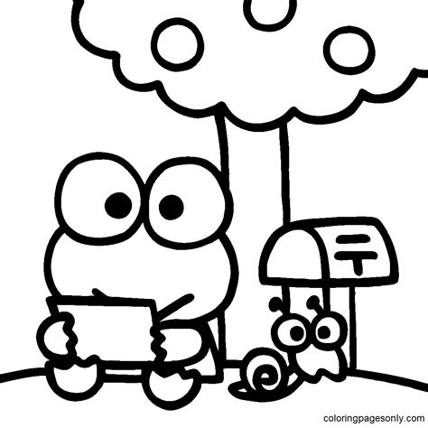 Free Printable Keroppi Coloring Pages - Keroppi Coloring Pages - Coloring Pages For Kids And Adults