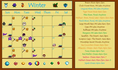 Stardew Valley Calendar - All The Most Important Events - GamesCrack.org