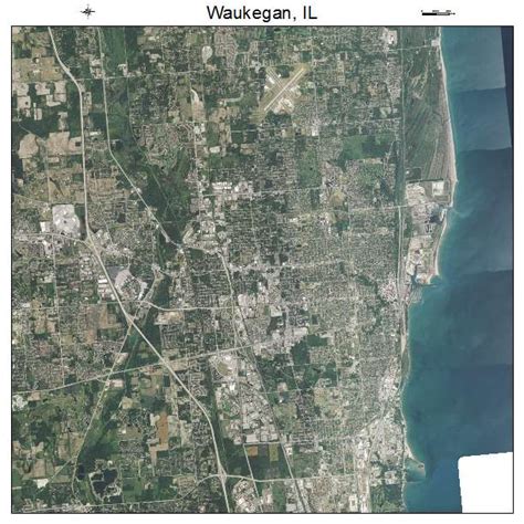 Aerial Photography Map of Waukegan, IL Illinois