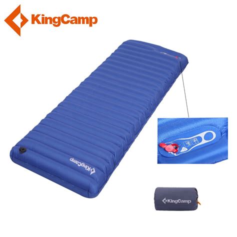 KingCamp Portable Camping Mat Damp proof Single Tent Built in Inflator Pump Sleeping Pad ...