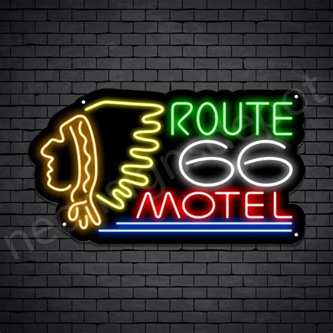 Buy Route 66 Motel Neon Sign Online - Neon Signs Depot