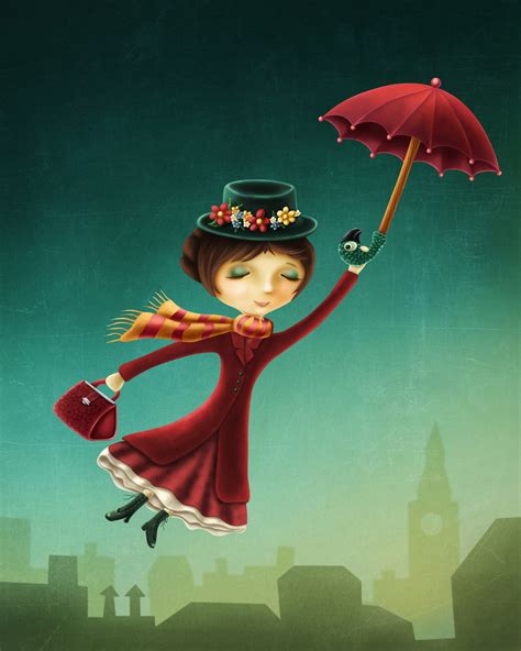 Woman flying with an umbrella - GP Practice Management Blog