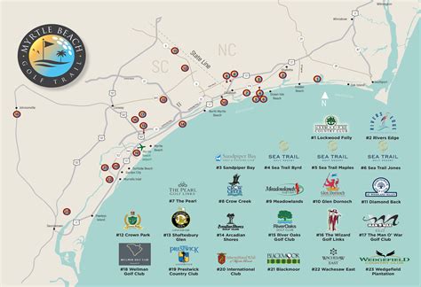 Course Map | Myrtle Beach Golf Trail