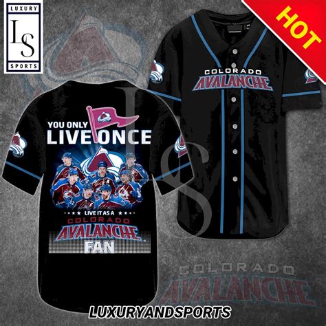 Colorado Avalanche Fans Baseball Jersey - HomeFavo