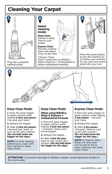 Bissell Proheat Carpet Cleaner Manual