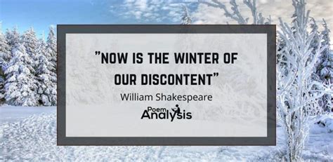 "Now is the winter of our discontent" Meaning - Poem Analysis