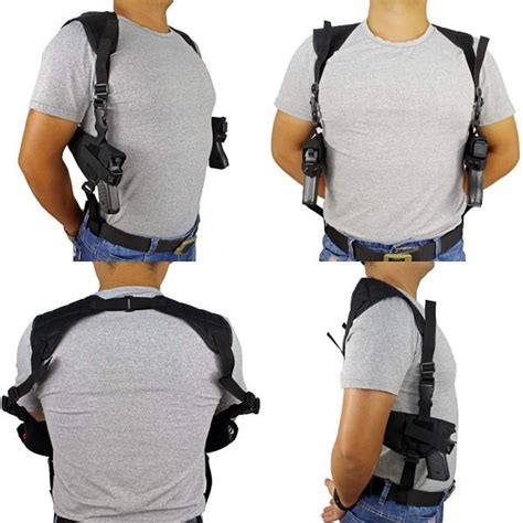 Tactical Double Draw Shoulder Holster Concealed Every Day Carry Dual ...