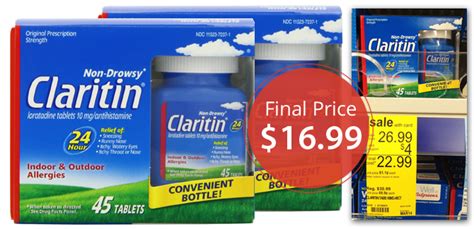 Claritin 45-Count, Only $16.99 at Walgreens!