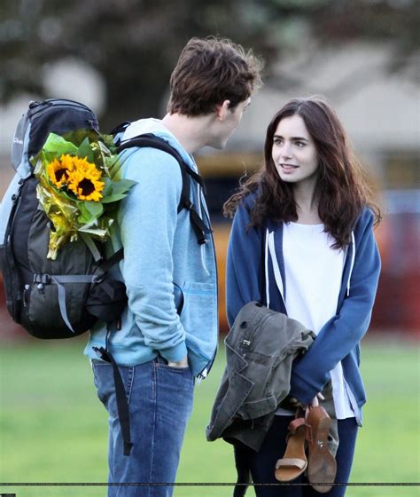 Love, Rosie Fans: Lily Collins and Sam Claflin Rehearse on the Set of ...