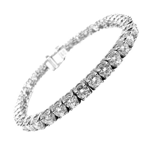 Tiffany and Co. 9.23ct Diamond Platinum Tennis Bracelet at 1stdibs