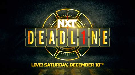 NXT Deadline is coming Dec. 10 | WWE