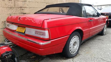 1989 Cadillac Allante Red Custom Mods Excellent Restoreable Driver or ...