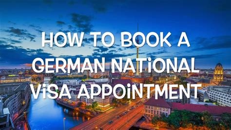 How to book a German national visa appointment in 5 Seconds! - YouTube