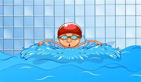 Swimming 372406 Vector Art at Vecteezy