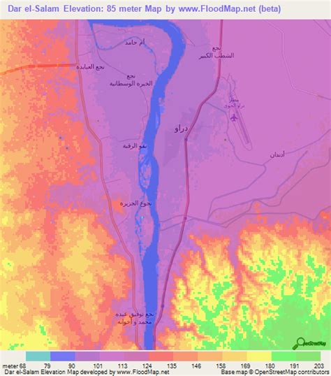 Elevation of Dar el-Salam,Egypt Elevation Map, Topography, Contour