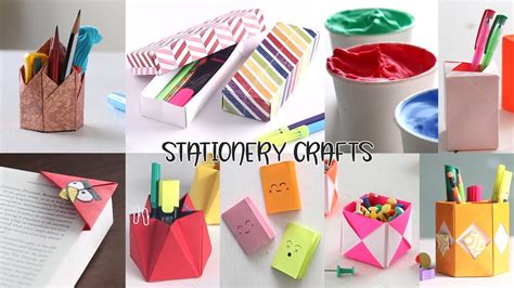 10 Back To School Stationery Crafts | DIY Back to School - YouTube