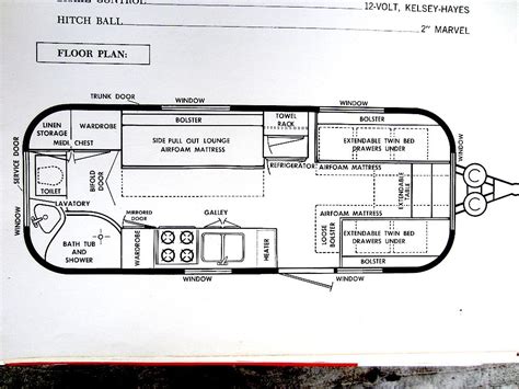 Airstream Sovereign Floor Plan | Here's an image of the original ...