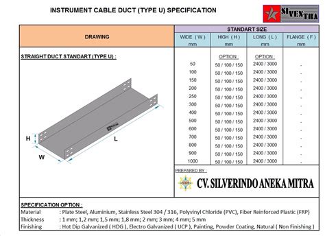 Cable Tray Dimensions