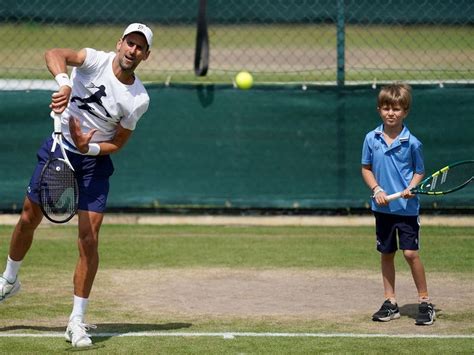 Djokovic practises with son, seven, ahead of Wimbledon quarter-final ...