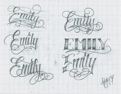 Emily name tattoo | Tattoo lettering, Tattoo lettering styles, Tattoo lettering fonts