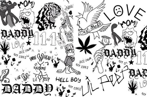 Aucun texte alternatif disponible. | Lil peep tattoos, Lil peep hellboy ...