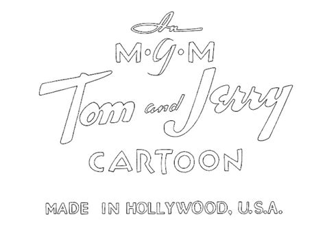 Tom and Jerry Classic Title Card Images: Tom and Jerry 1940s THE END Title Card Print - A3