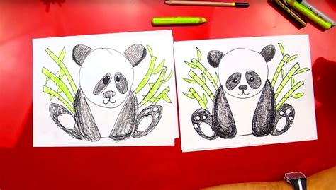 Panda Bear Drawing For Kids