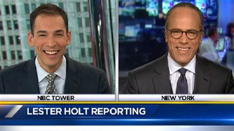 Watch: Stefan Holt Shares On-Air Moment With His Father, Lester Holt ...