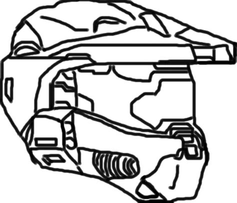 Halo Helmet Drawing at GetDrawings | Free download