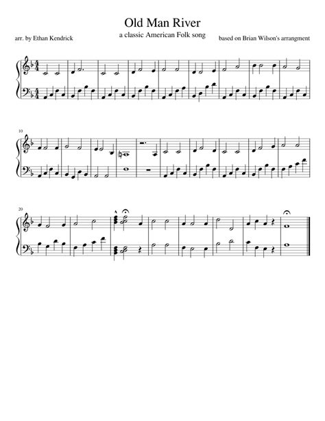 Old Man River Sheet music for Piano (Solo) | Musescore.com