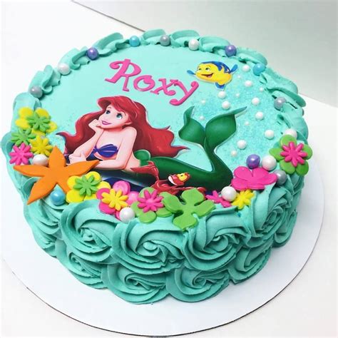 34 Top Photos Ariel Birthday Cake Decorations / Ariel The Little Mermaid 2 Edible Birthday Cake ...