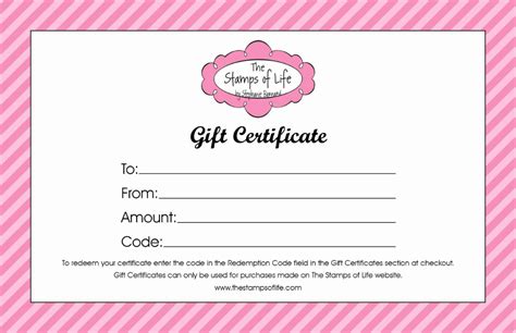 Free Gift Certificate Template Word Generic Certificates Print Within G ...