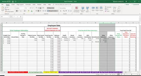 Explore Our Example of Small Business Payroll Template for Free | Payroll template, Payroll ...