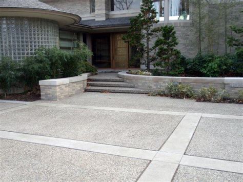 46 Concrete Driveway Ideas for Better Curb Appeal | Driveway design, Concrete backyard ...