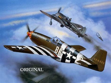 P-51 Mustang Dogfight... Counted Cross Stitch Pattern