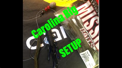 Carolina Rig Setup - YouTube