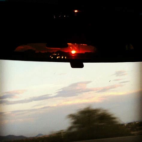 Az sunset in rear view mirror. | Sunset, Rear view mirror, Mirror