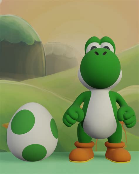 STL file Yoshi and Yoshi Egg・Template to download and 3D print・Cults