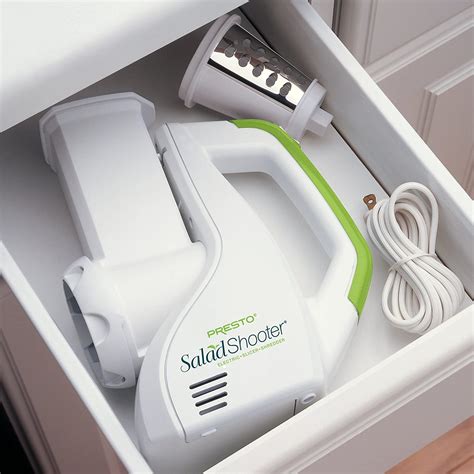 Presto Salad Shooter Electric Slicer/Shredder, White – R & B Import