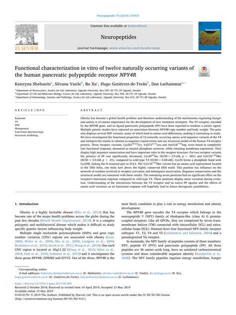 (PDF) Functional characterization in vitro of twelve naturally ...