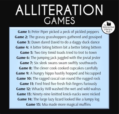 Alliteration Games - 15 Interactive PowerPoint Games - Australian ...