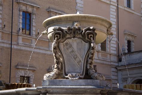 Fountain in Piazza Santa Maria in Trastevere