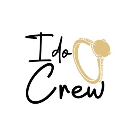 I Do Crew Wedding SVG | Apex Embroidery Designs, Monogram Fonts & Alphabets