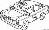 Taxi Car Coloring Page » Turkau sketch template