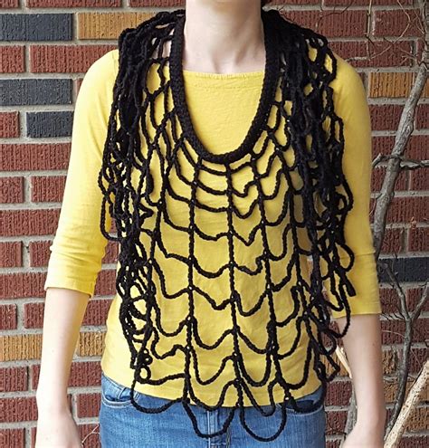 Free Pattern – Crochet Spider and Web Poncho - Think Crafts by ...